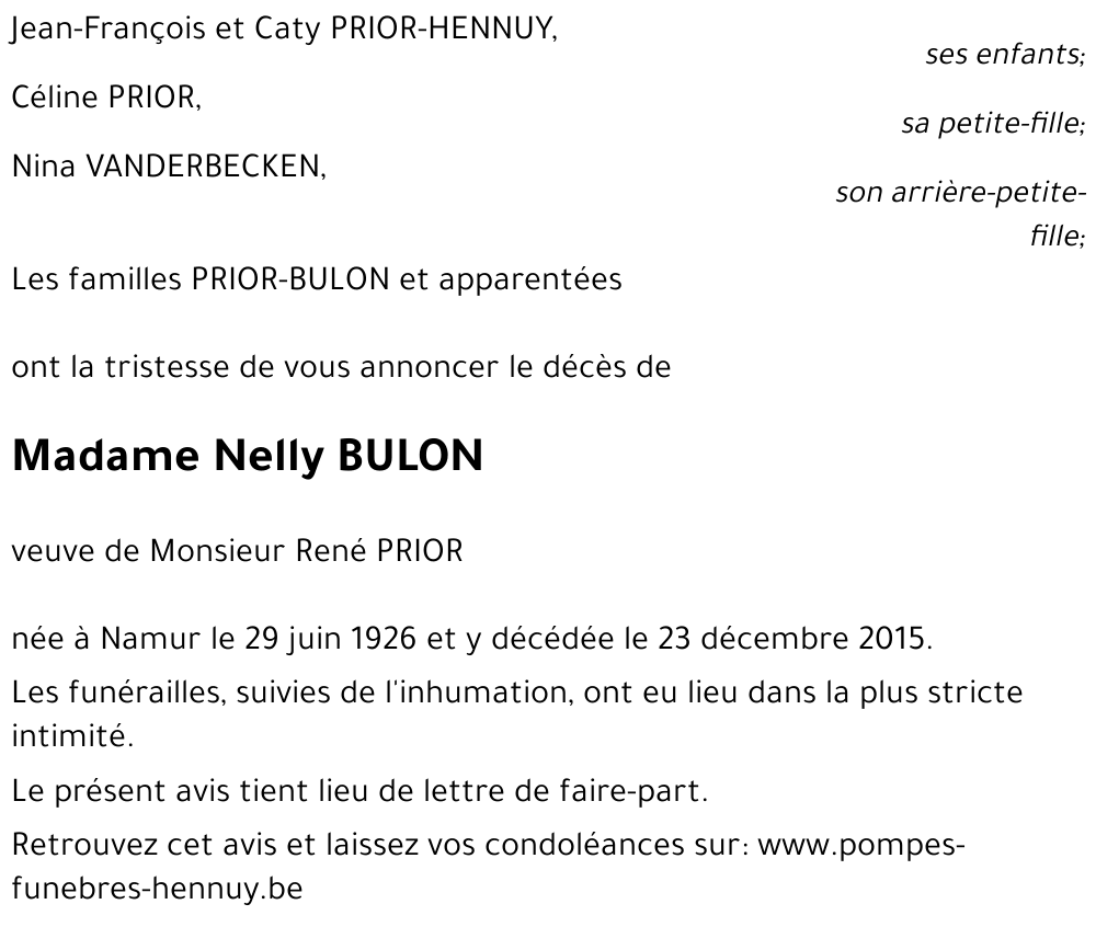 Nelly BULON