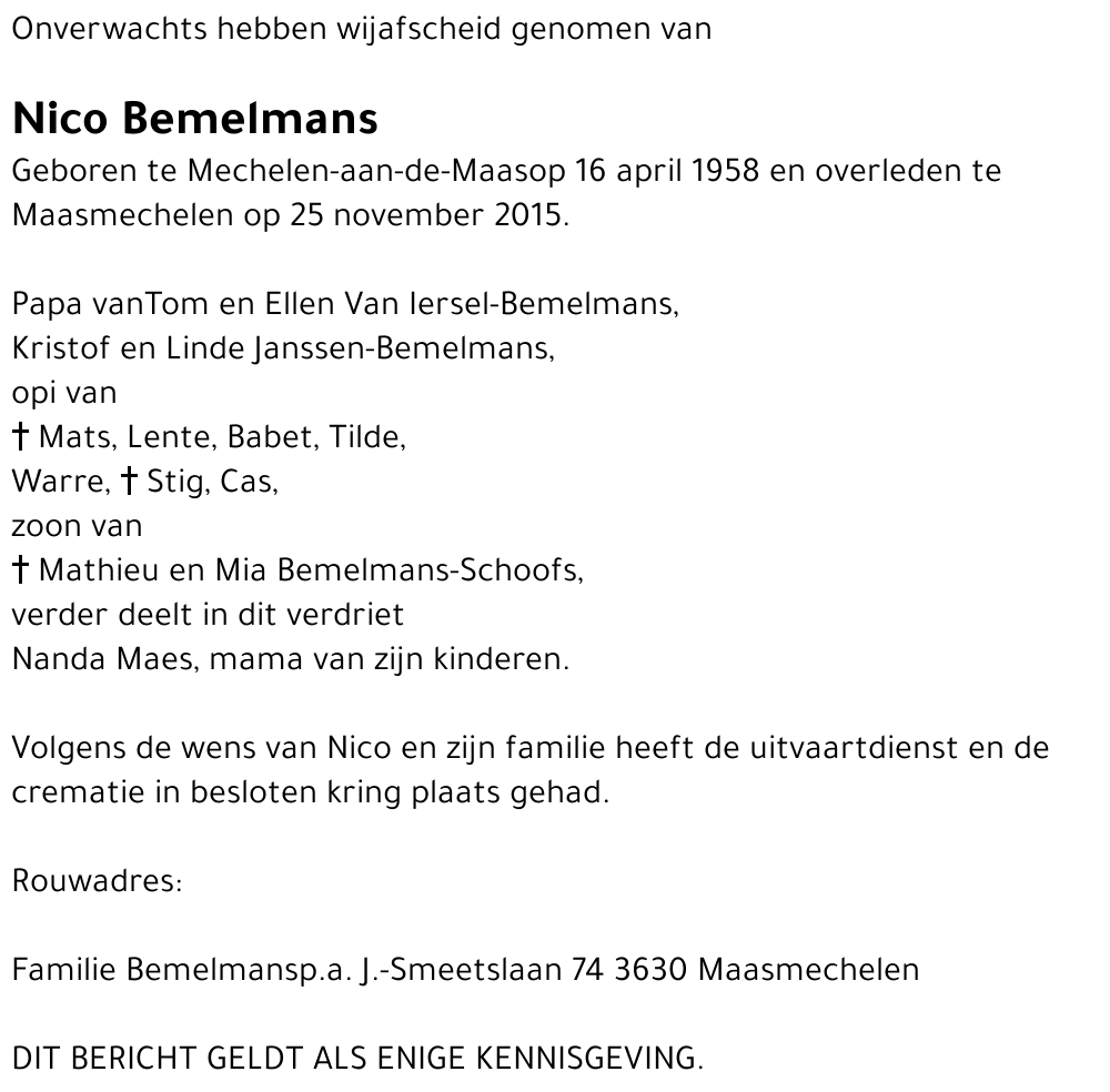 Nico Bemelmans