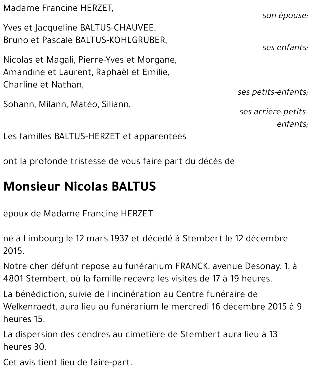 Nicolas BALTUS