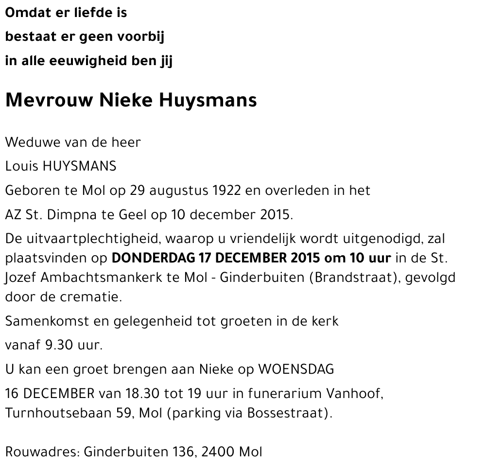 Nieke Huysmans
