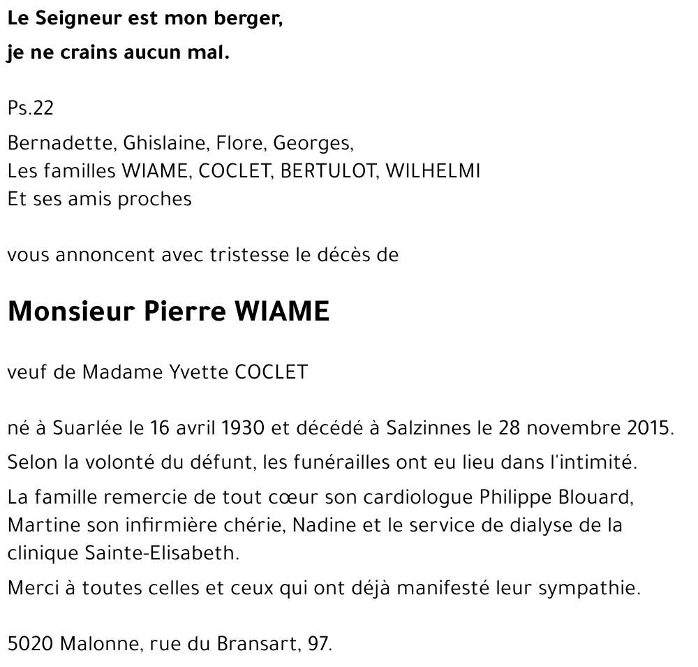 Pierre WIAME