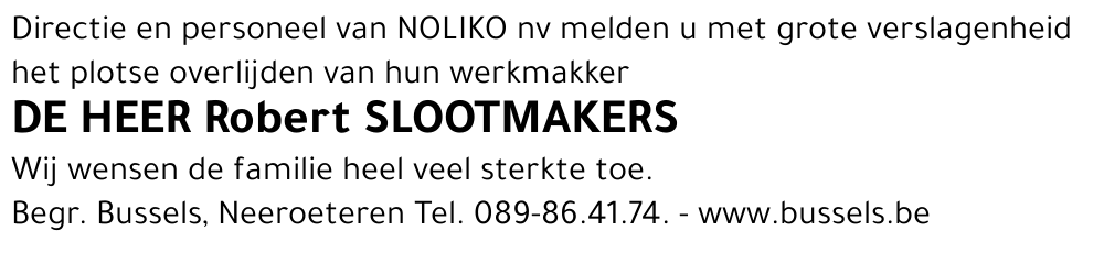Robert SLOOTMAKERS