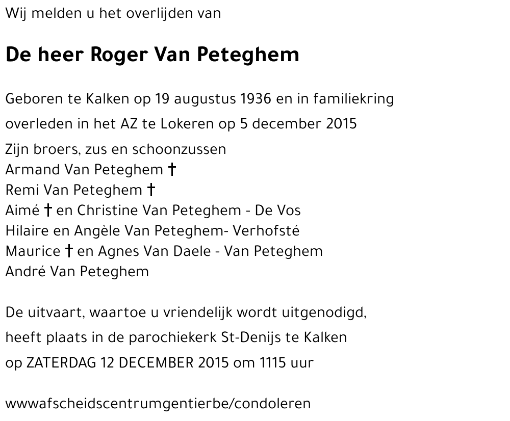 Roger Van Peteghem