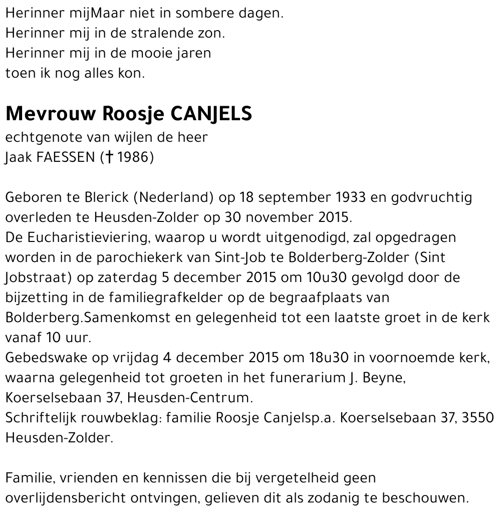 Roosje Canjels