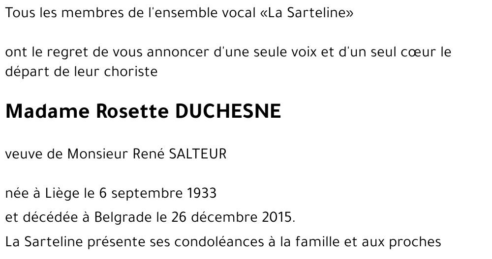 Rosette DUCHESNE