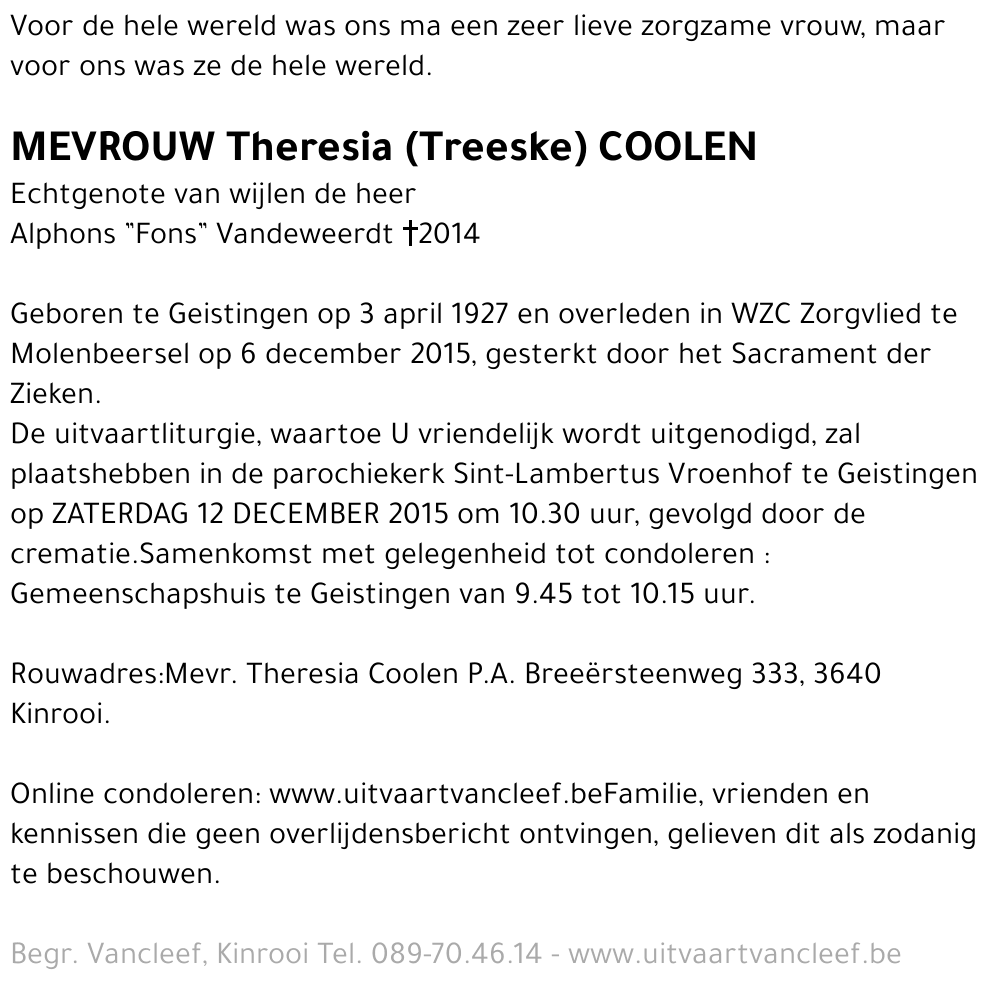 Theresia Coolen