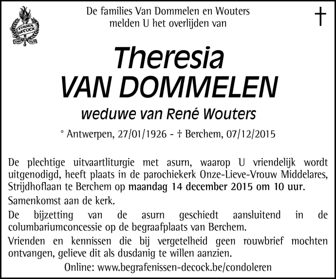 Theresia Van Dommelen