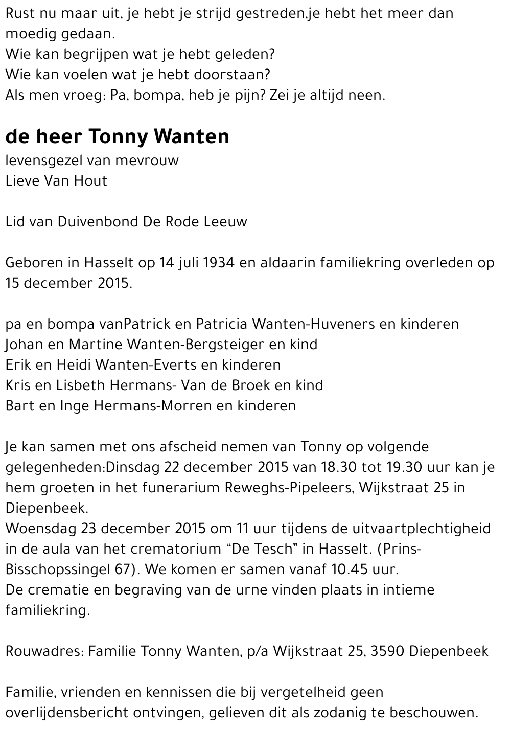 Tonny Wanten