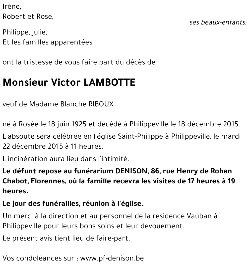 Victor LAMBOTTE