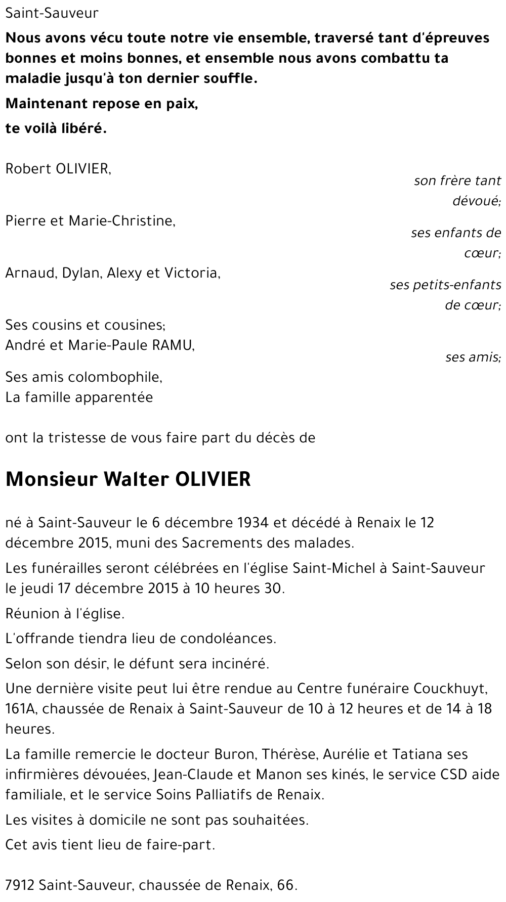 Walter OLIVIER