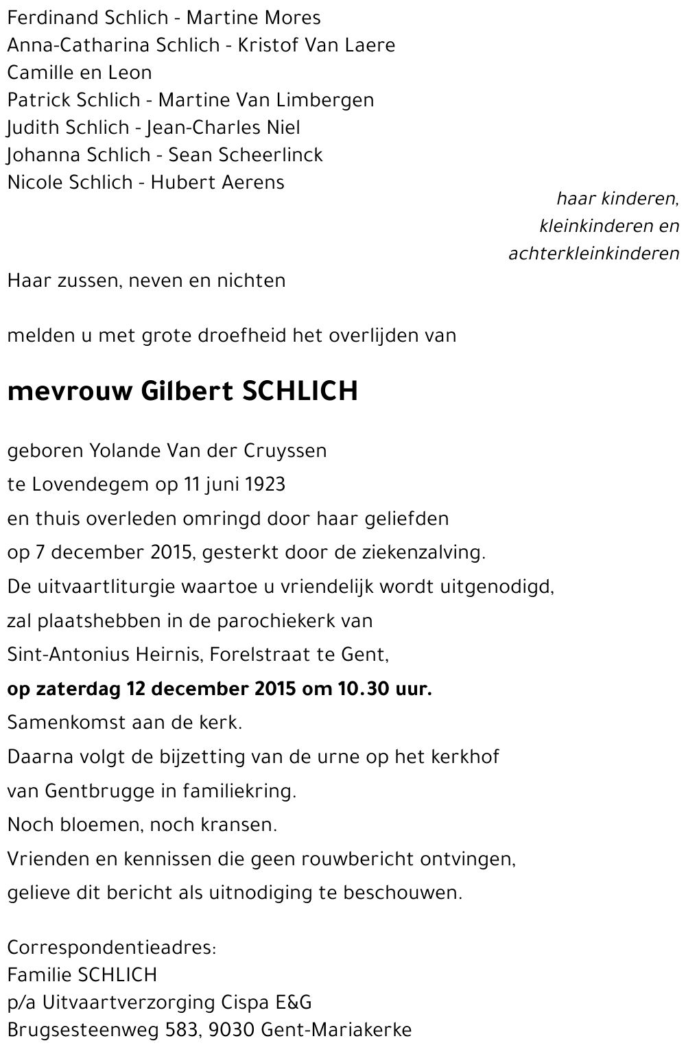 Yolande Van der Cruyssen