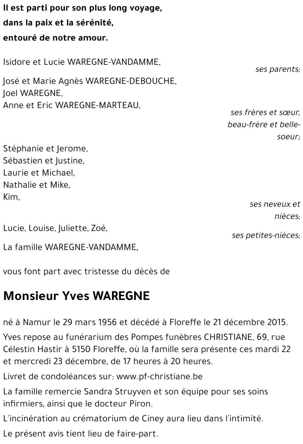 Yves WAREGNE