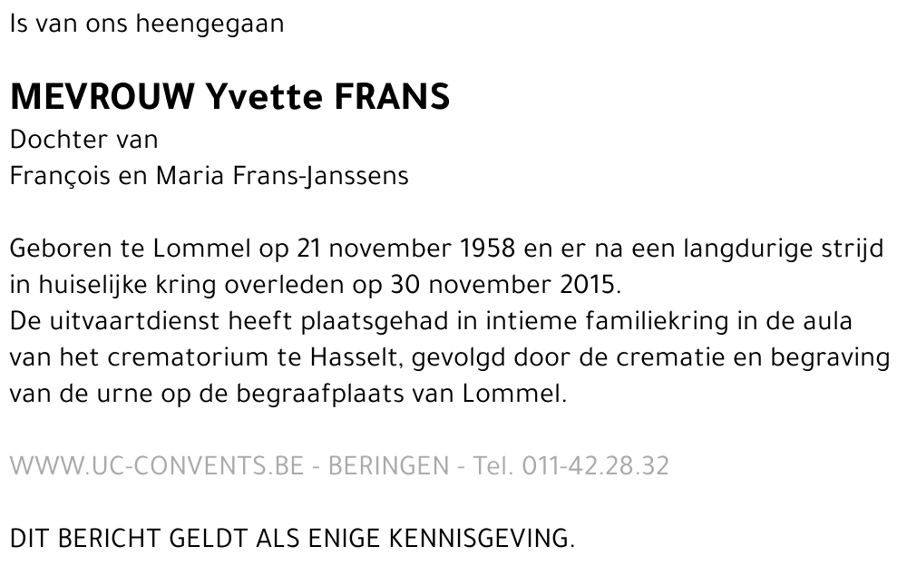 Yvette Frans
