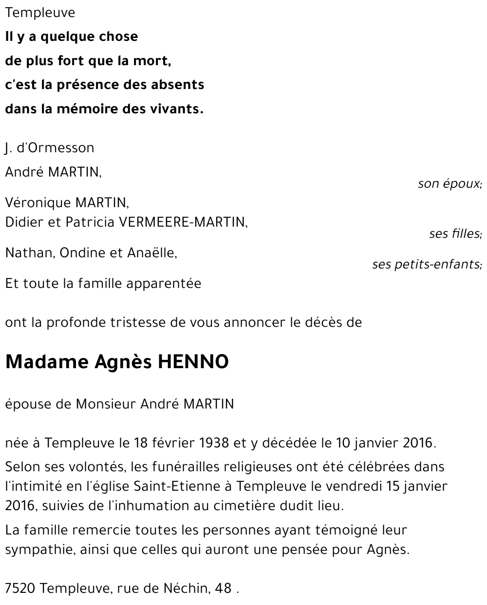 Agnès HENNO
