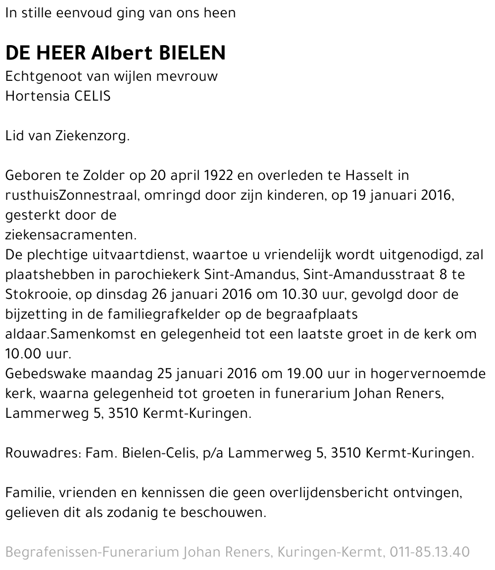 Albert BIELEN