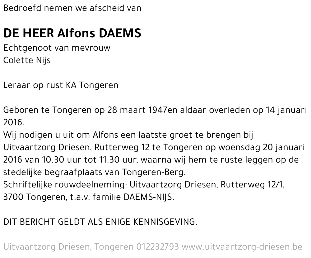 Alfons Daems