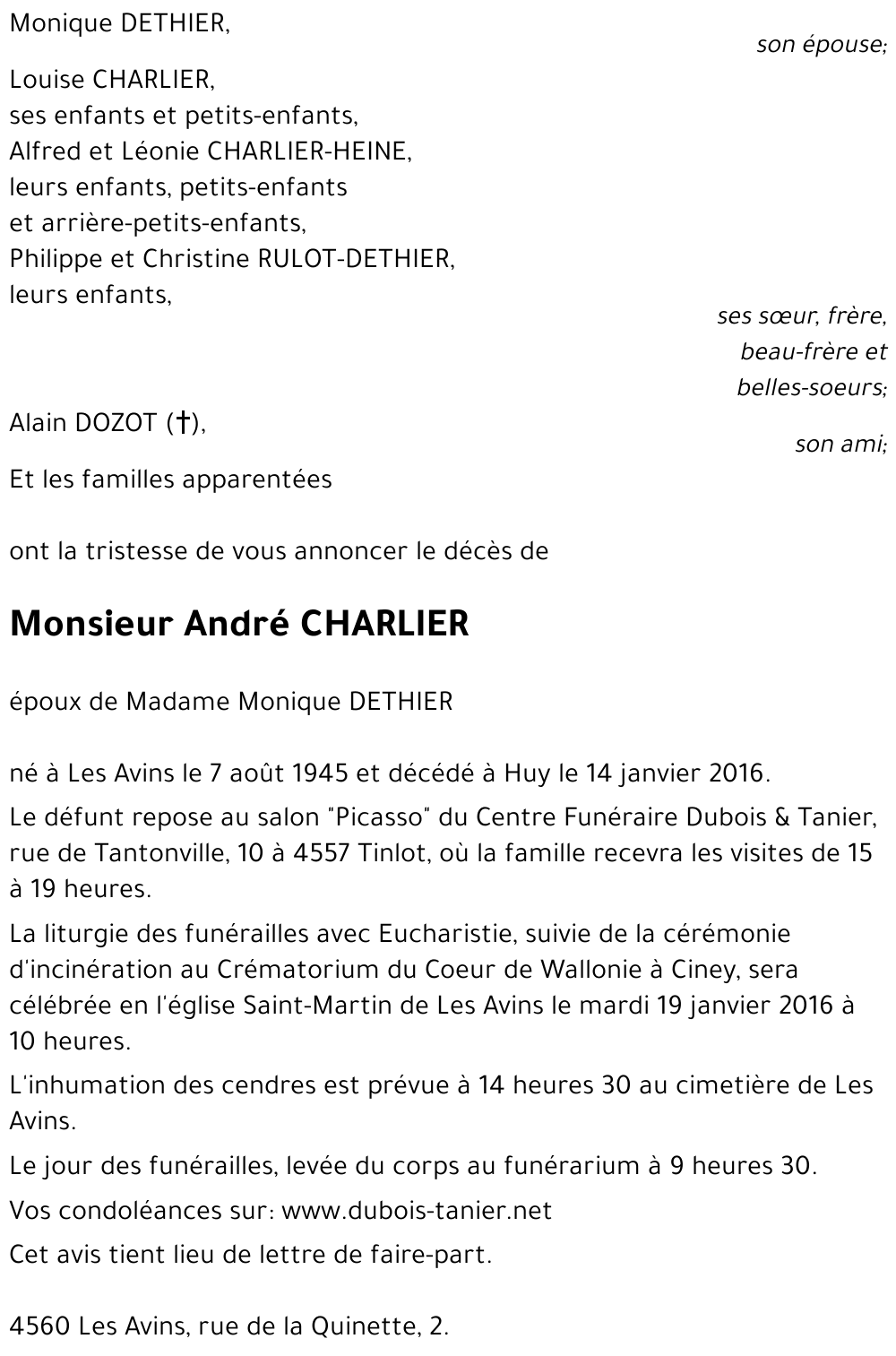 André CHARLIER