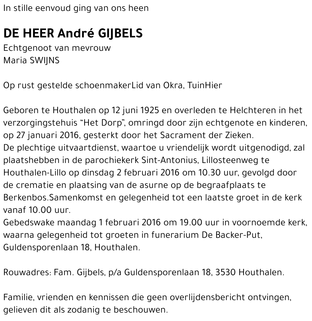 André GIJBELS