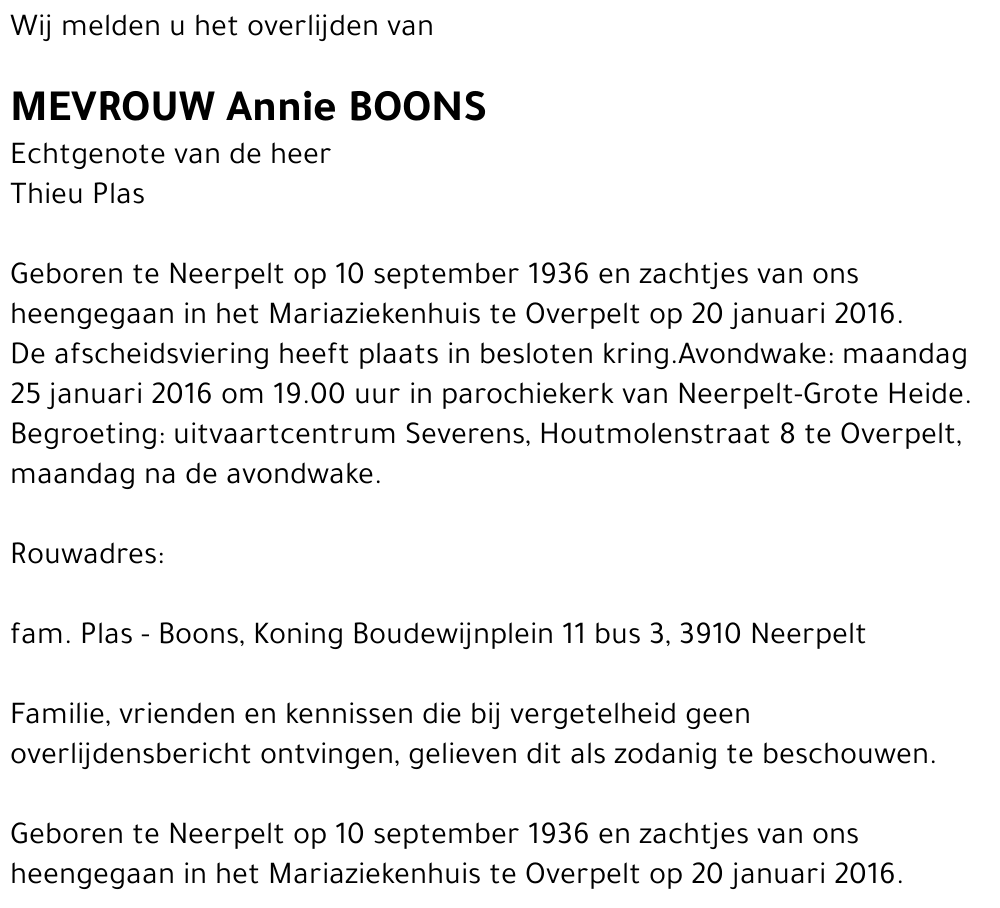 Annie Boons