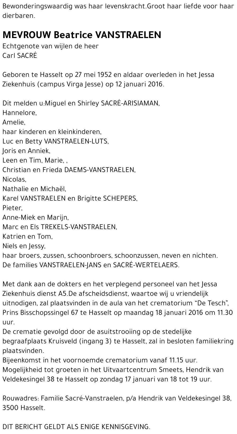 Beatrice Vanstraelen