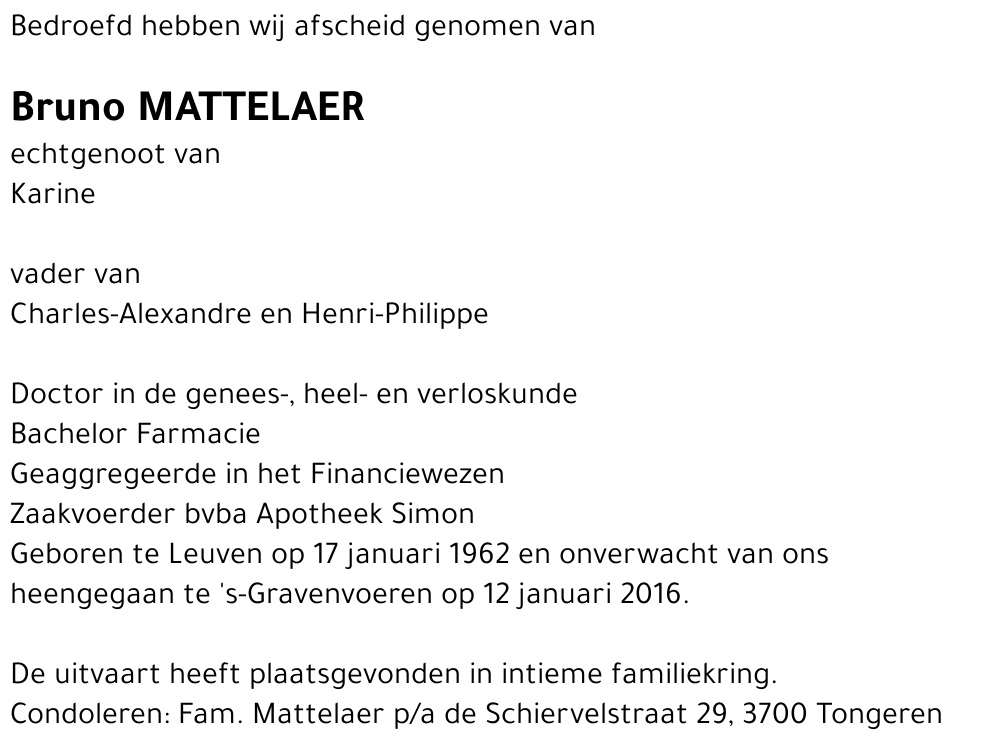 Bruno MATTELAER