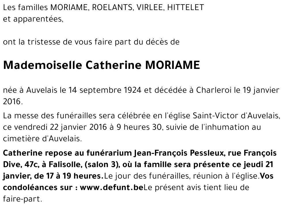 Catherine MORIAME