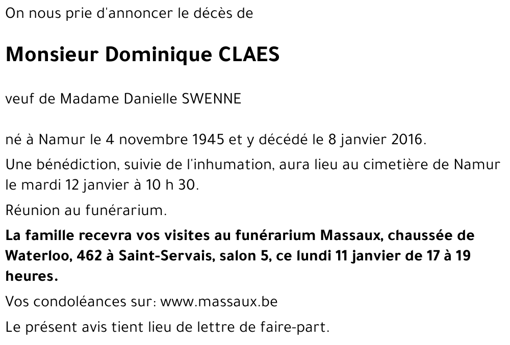 Dominique CLAES