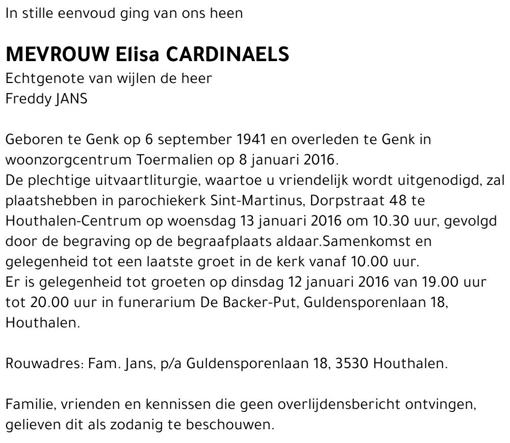 Elisa CARDINAELS