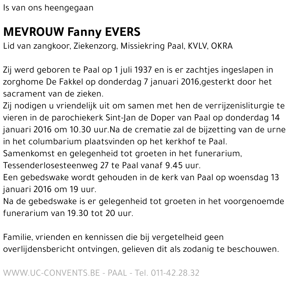 Fanny Evers