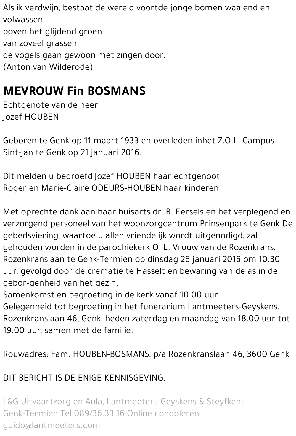 Fin BOSMANS