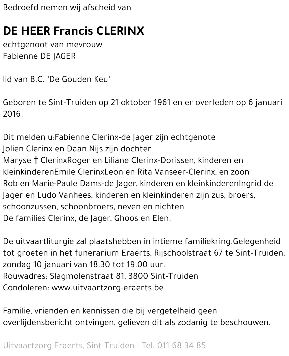 Francis Clerinx