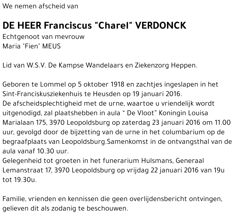 Franciscus Verdonck