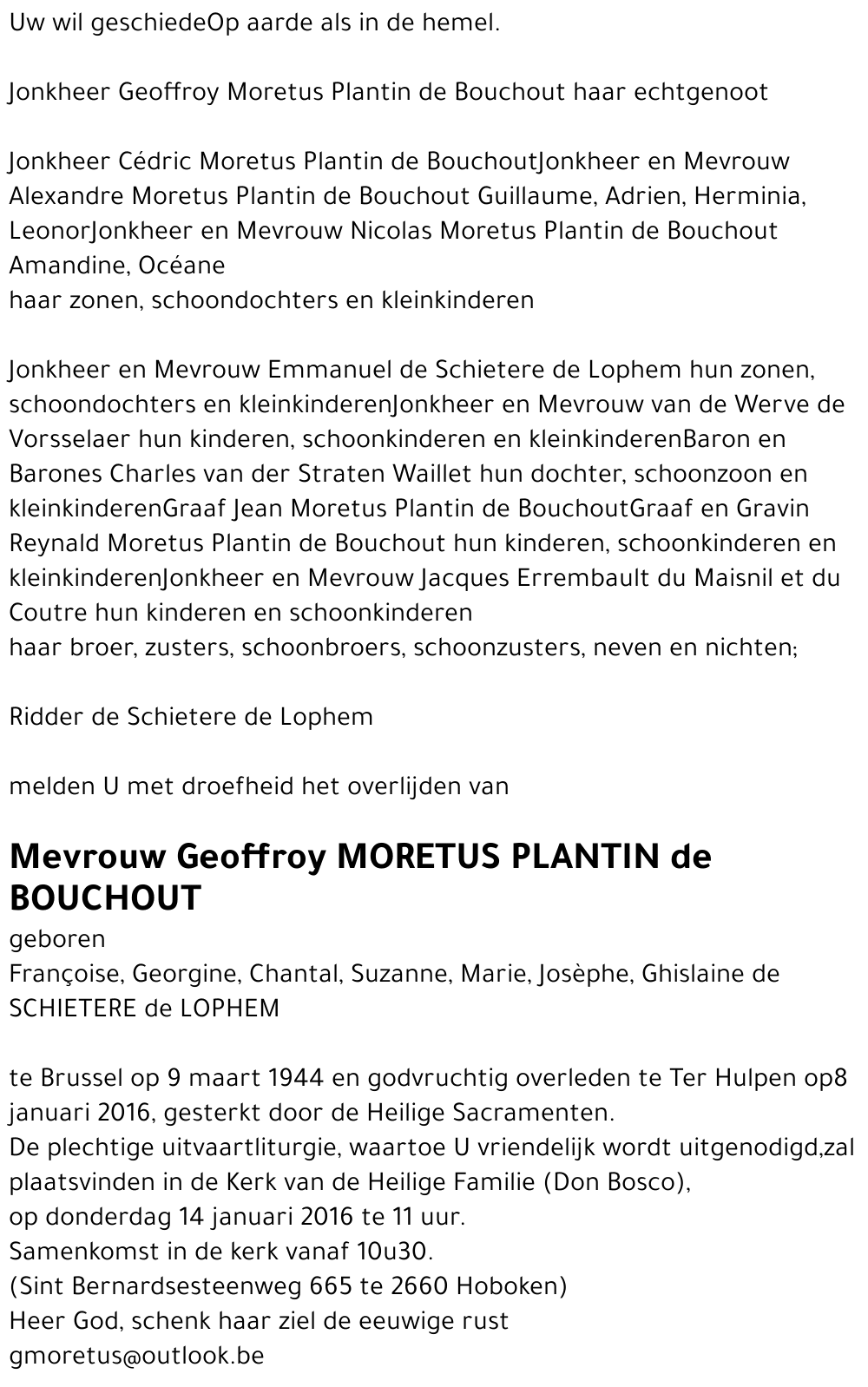 Françoise de Schietere de Lophem