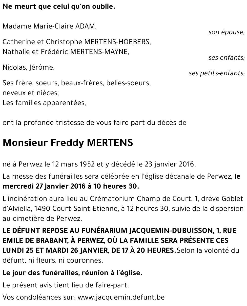 Freddy MERTENS