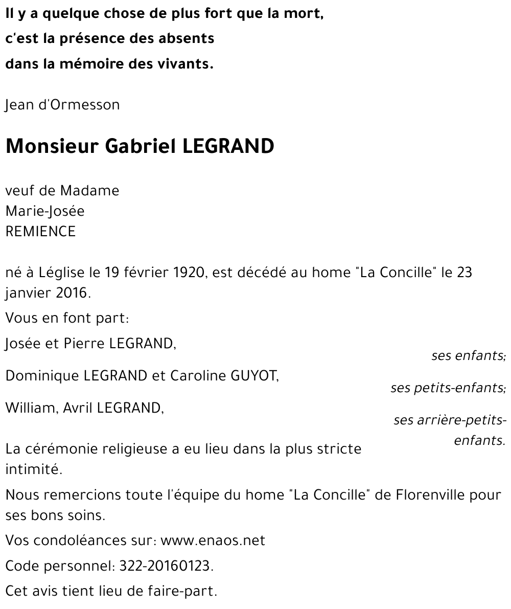 Gabriel LEGRAND