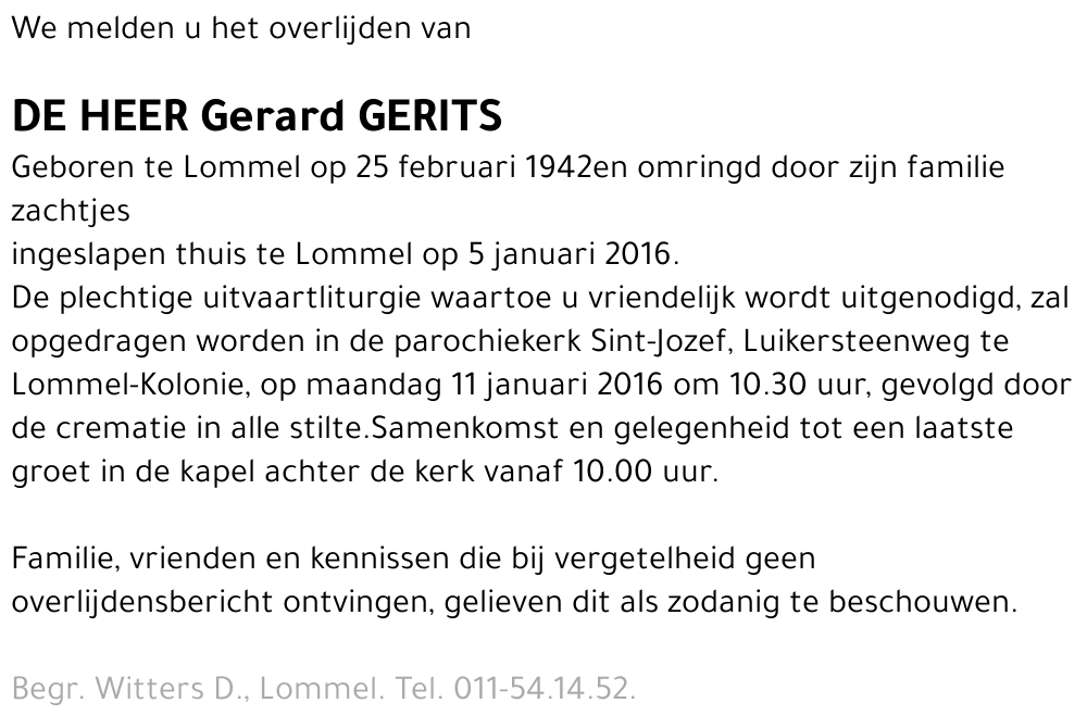 Gerard Gerits