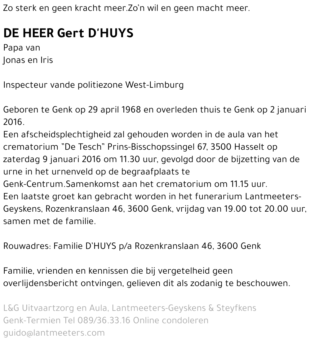 Gert D'HUYS