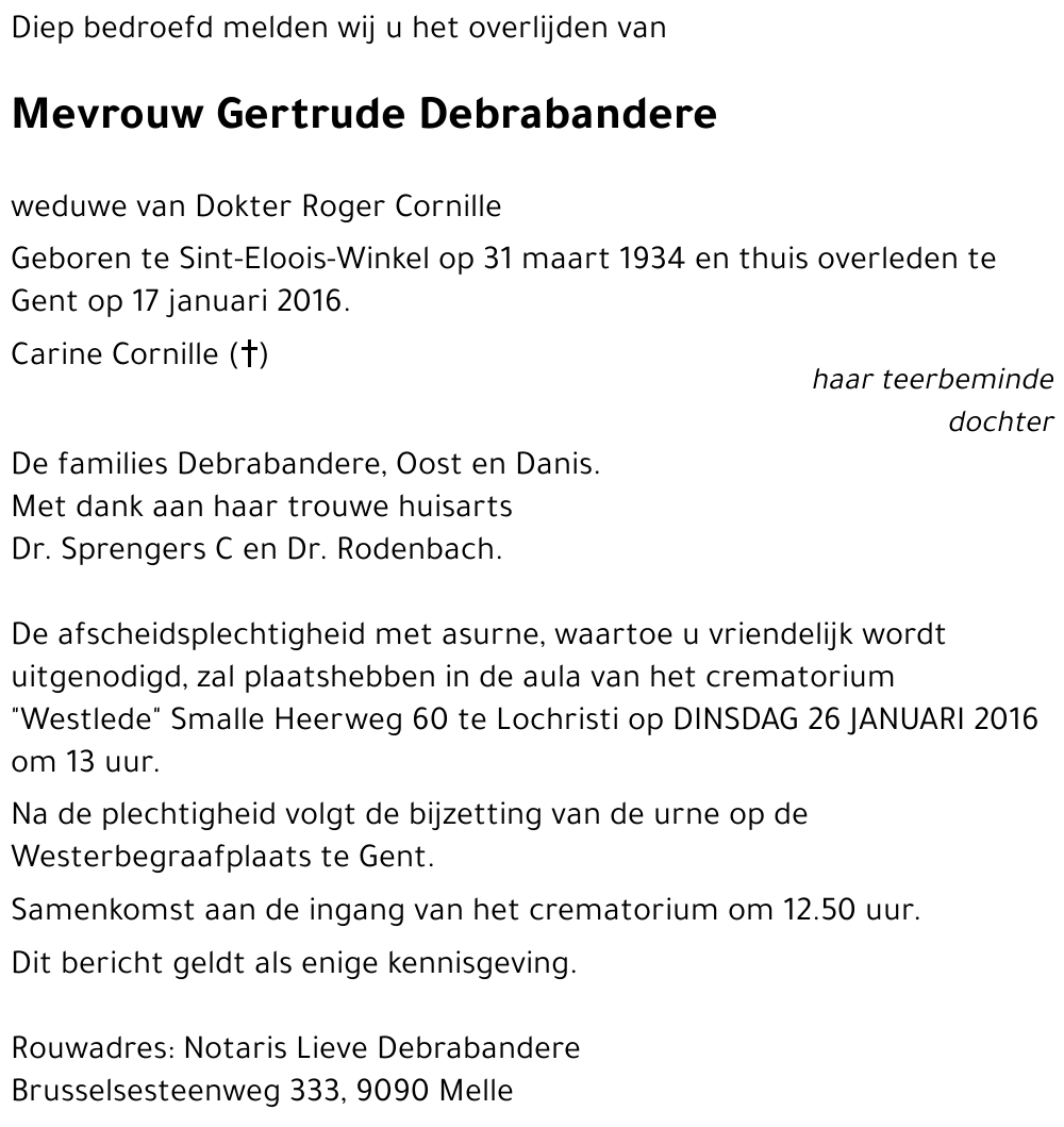Gertrude Debrabandere