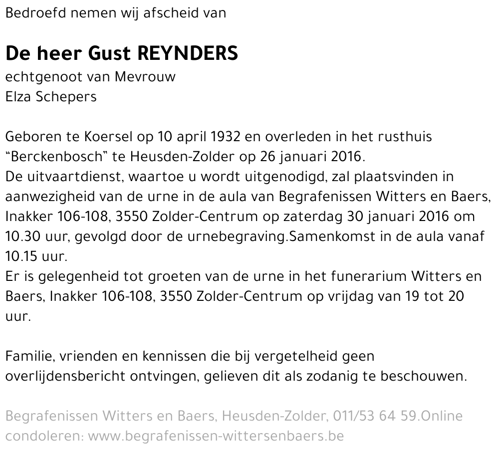 Gust Reynders