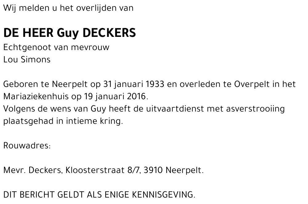 Guy Deckers