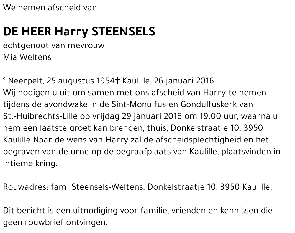 Harry Steensels