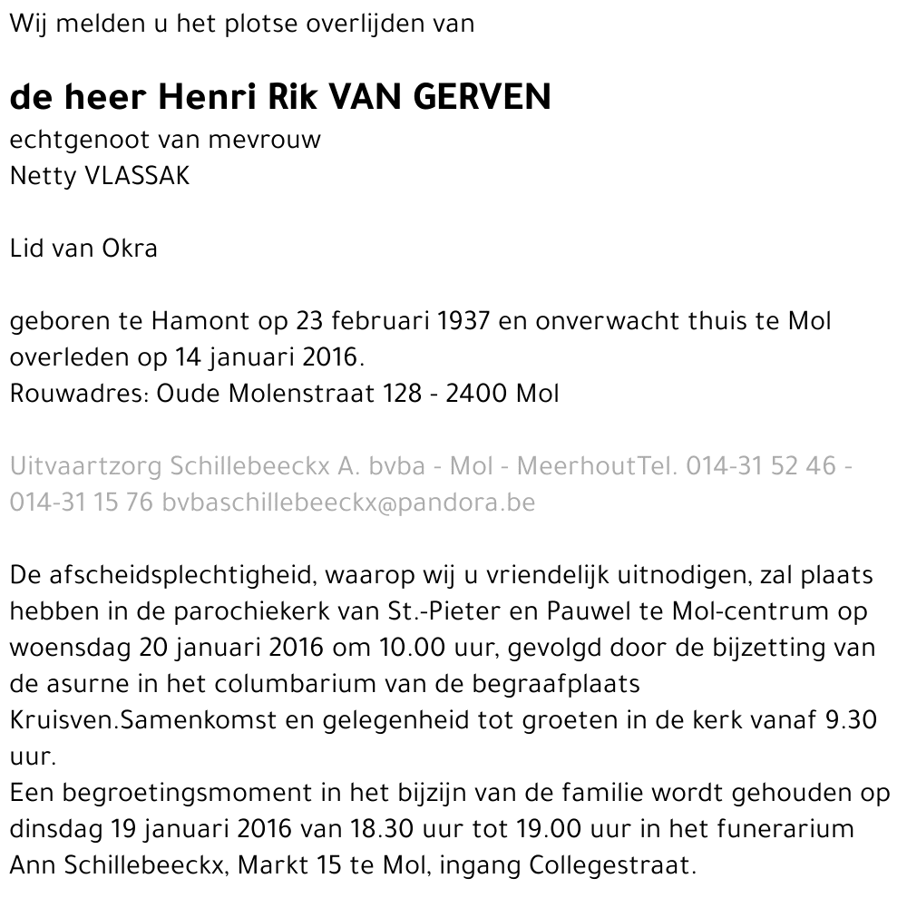 Henri Rik Van Gerven