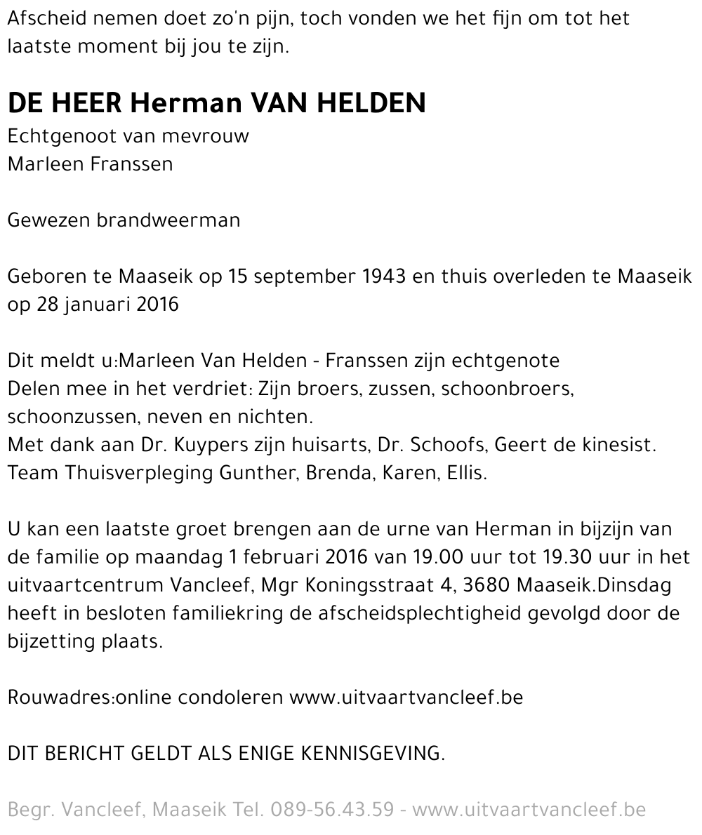 Herman Van Helden