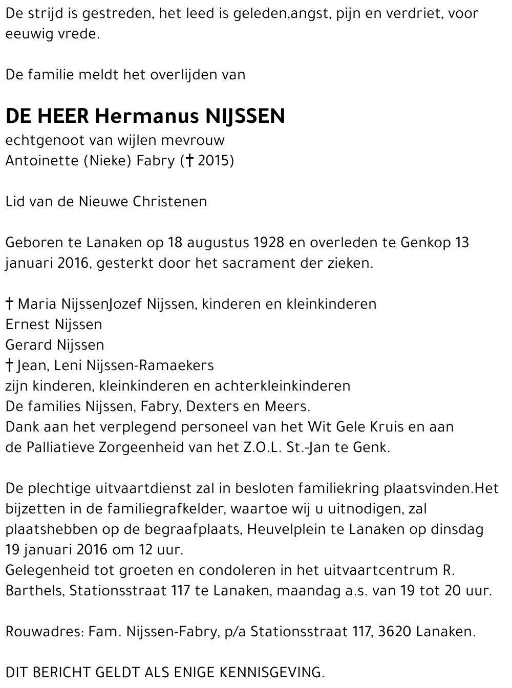 Hermanus Nijssen