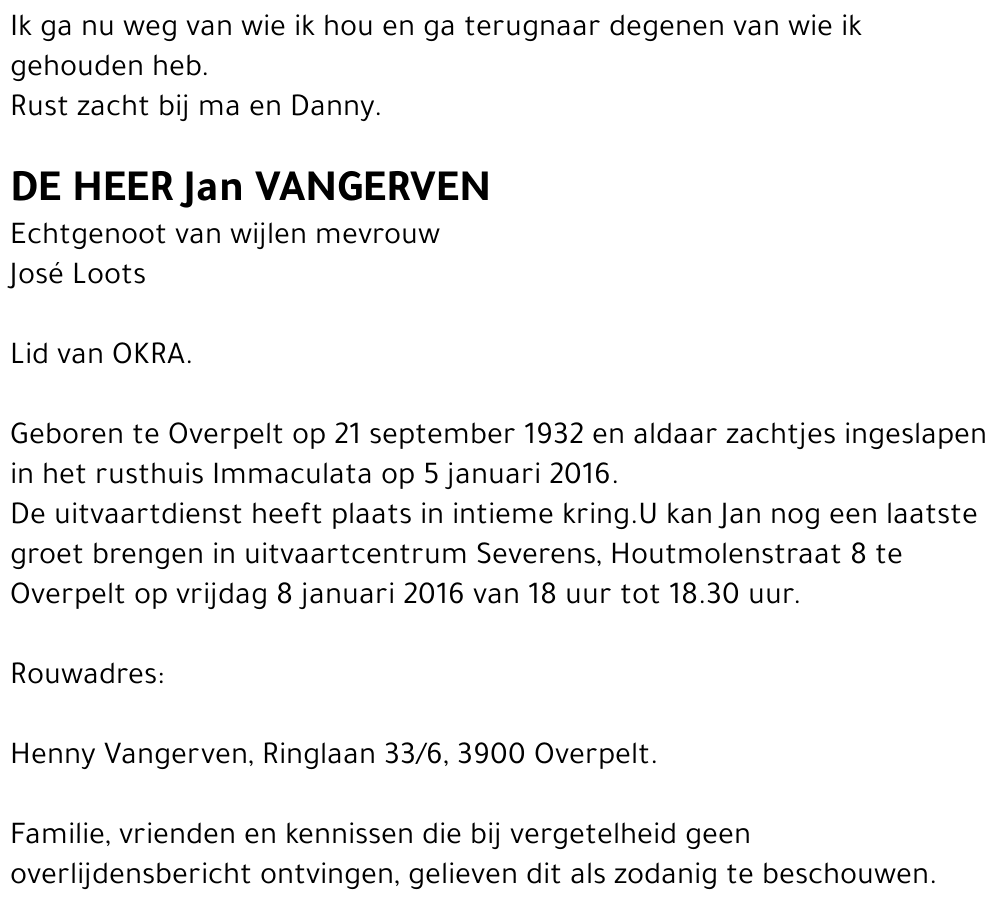 Jan Vangerven