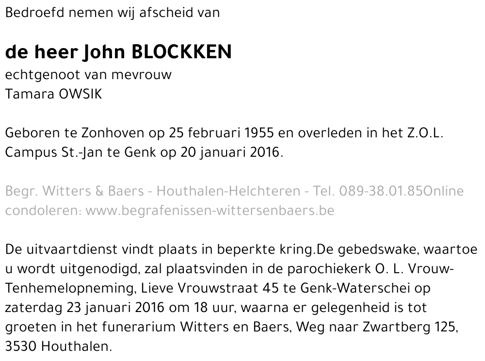 John Blockken