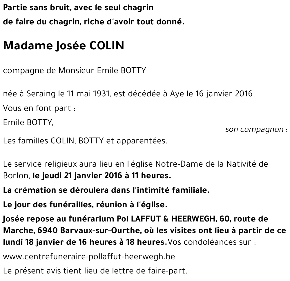 Josée COLIN