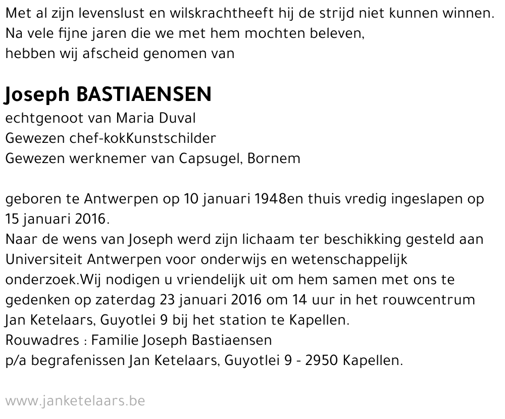 Joseph Bastiaensen