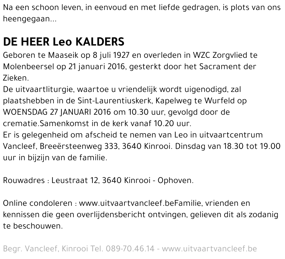 Leo Kalders