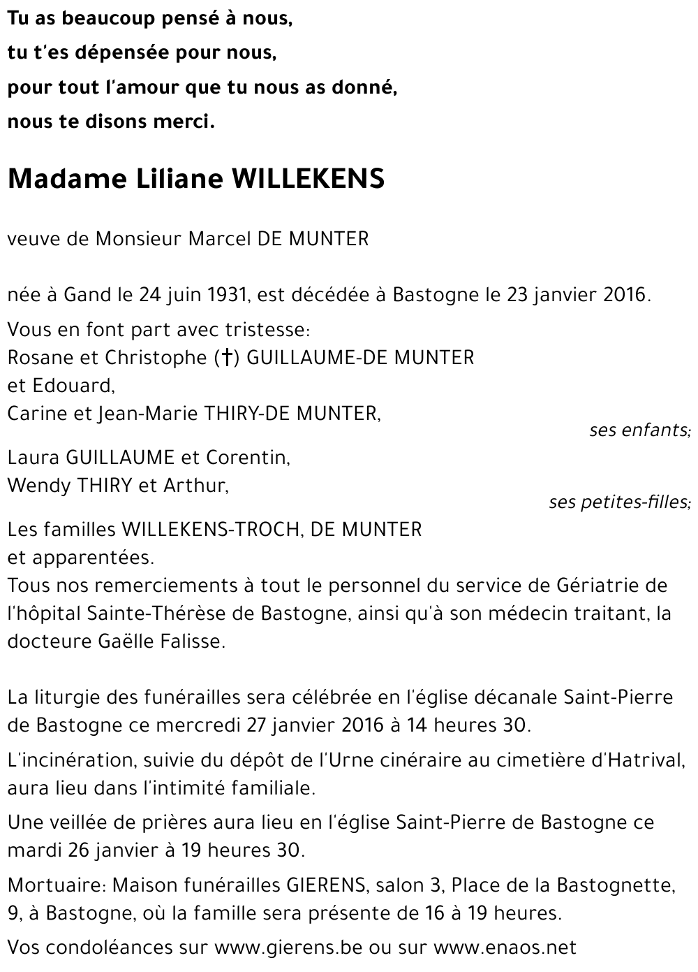 Liliane WILLEKENS